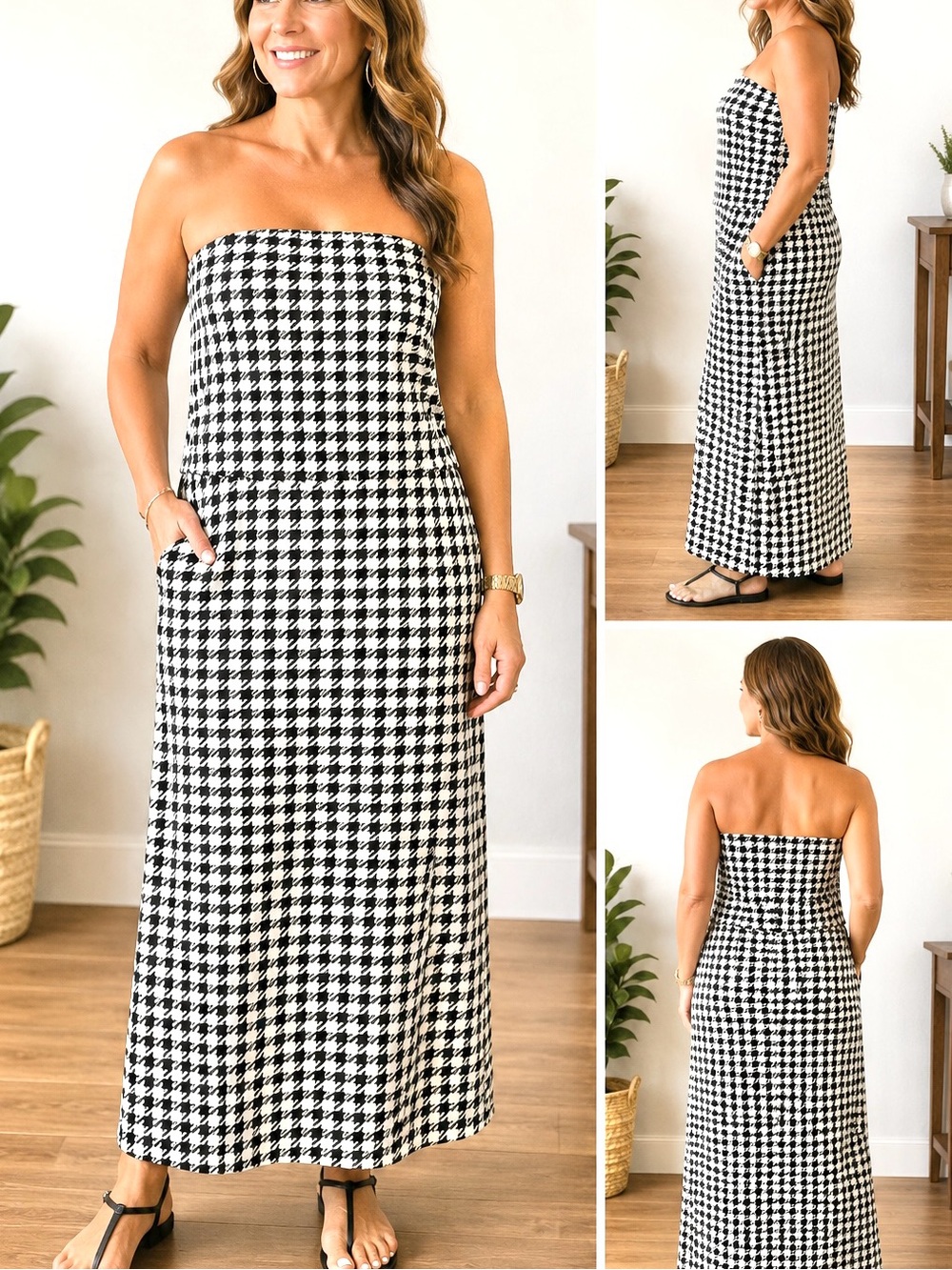 Go International Woman’s Strapless Maxi Dress size 12 Preowned